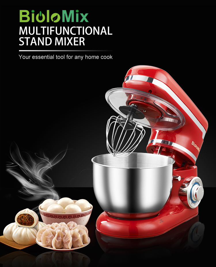 1200W 4L 6-Speed Electric Mixer Set